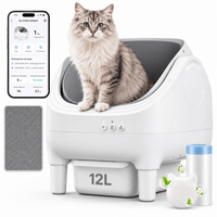 Bac à litière pour chat autonettoyant lavable Réglisse | Kokouning