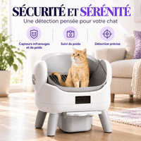 Litière automatique pour chat 72 L Chouquette | Kokouning
