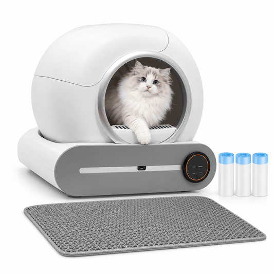 Litière pour chat automatique 65 L Pistache | Kokouning